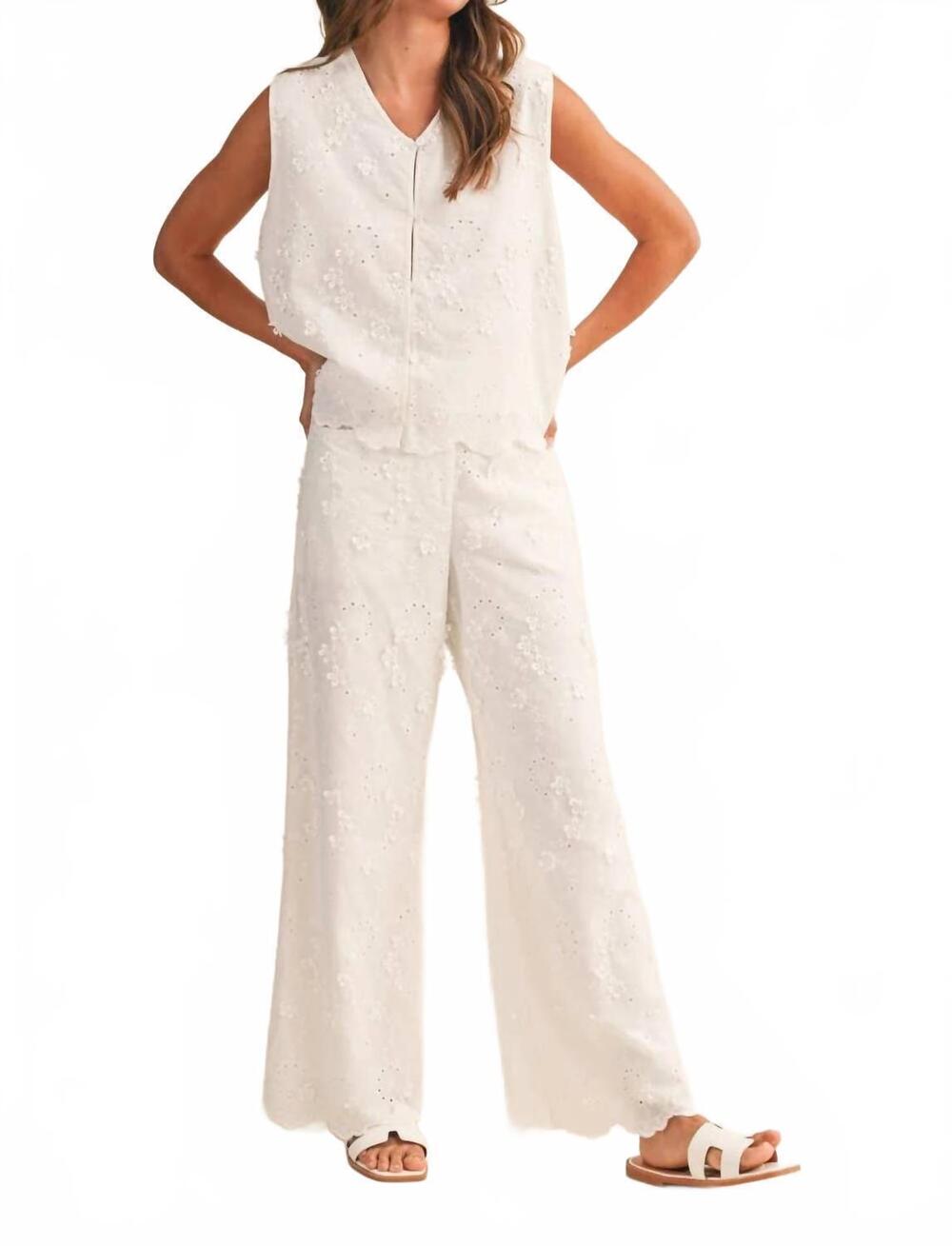 NEW KLESIS millie pants in white